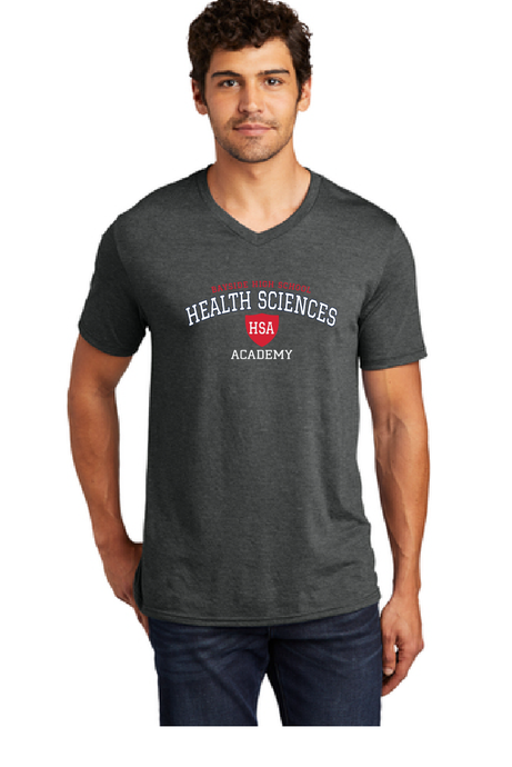 Perfect Tri V-Neck Tee / Black Frost / Bayside Health Sciences Academy