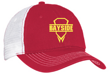Mesh Back Cap / Red & White / Bayside High School Boys Lacrosse