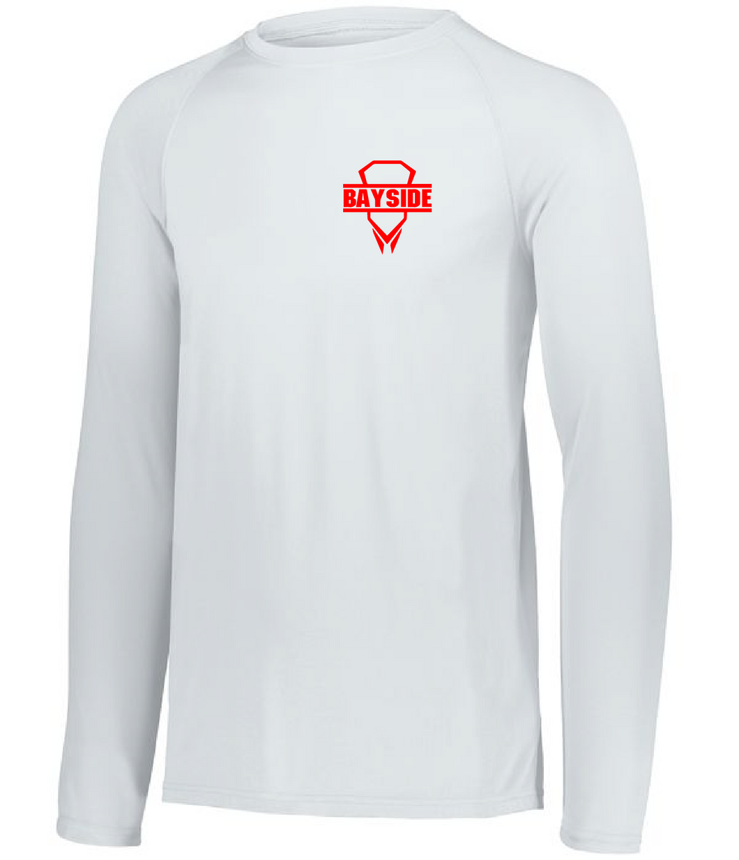 Attain Performance Long Sleeve / White / Bayside High School Boys Lacrosse