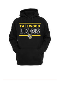 Core Fleece Pullover Hooded Sweatshirt / Black / Tallwood High School