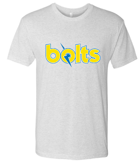 Cotton T-Shirt (Youth & Adult) / White / Bolts Swim - Fidgety