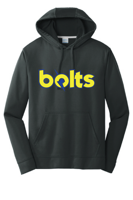 Performance Hooded Sweatshirt (Youth & Adult) / Black/ Alanton Baycliff Bolts Swim Team