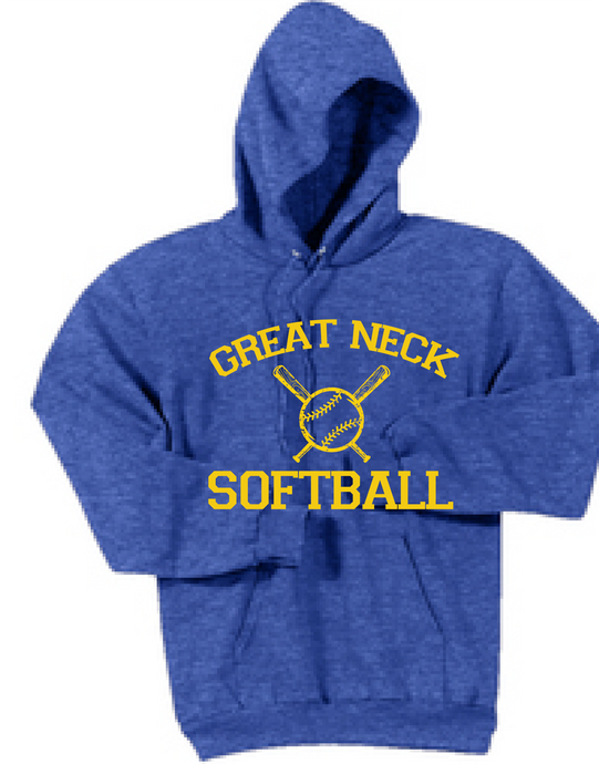 Fleece Hooded Sweatshirt (Youth & Adult) / Royal / Booming Bolts - Fidgety