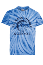 Cyclone Pinwheel Tie-Dyed T-Shirt (Youth & Adult) / Royal / Brandon Middle School