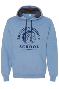 Sofspun Hooded Sweatshirt / Carolina Heather / Brandon Middle School