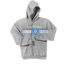 Fleece Hooded Sweatshirt (Youth & Adult) / Athletic Gray / Brandon Girls Soccer - Fidgety