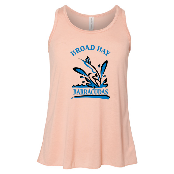 Youth Flowy Racerback Tank / Peach / Broad Bay Swim - Fidgety