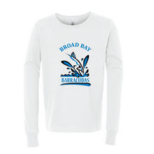 Long Sleeve Jersey Tee Shirt (Youth & Adult) / White / Broad Bay Swim - Fidgety