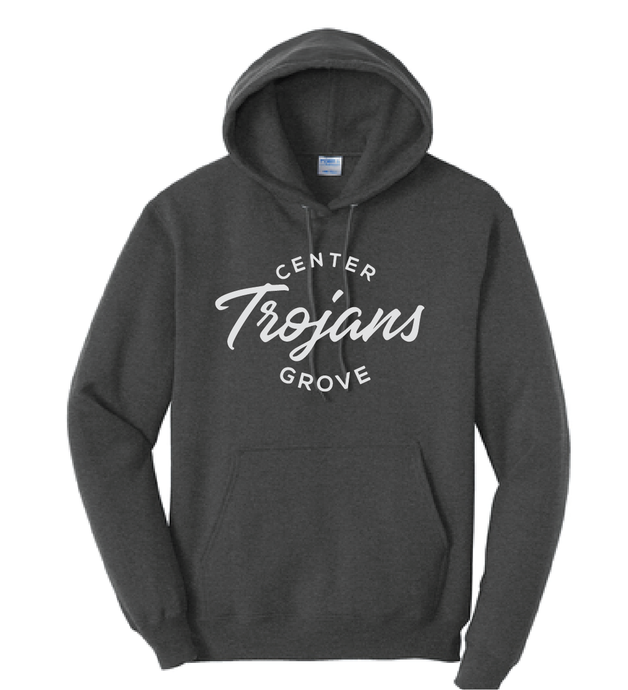 Trojans Fleece Hoody / Heather Charcoal Grey / Center Grove Middle School