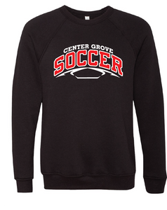 CG Soccer Crew Neck Fleece Sweatshirt / Black / Center Grove Soccer