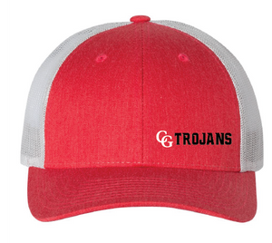 Low Profile Trucker Hat / Red & Silver / Center Grove Soccer