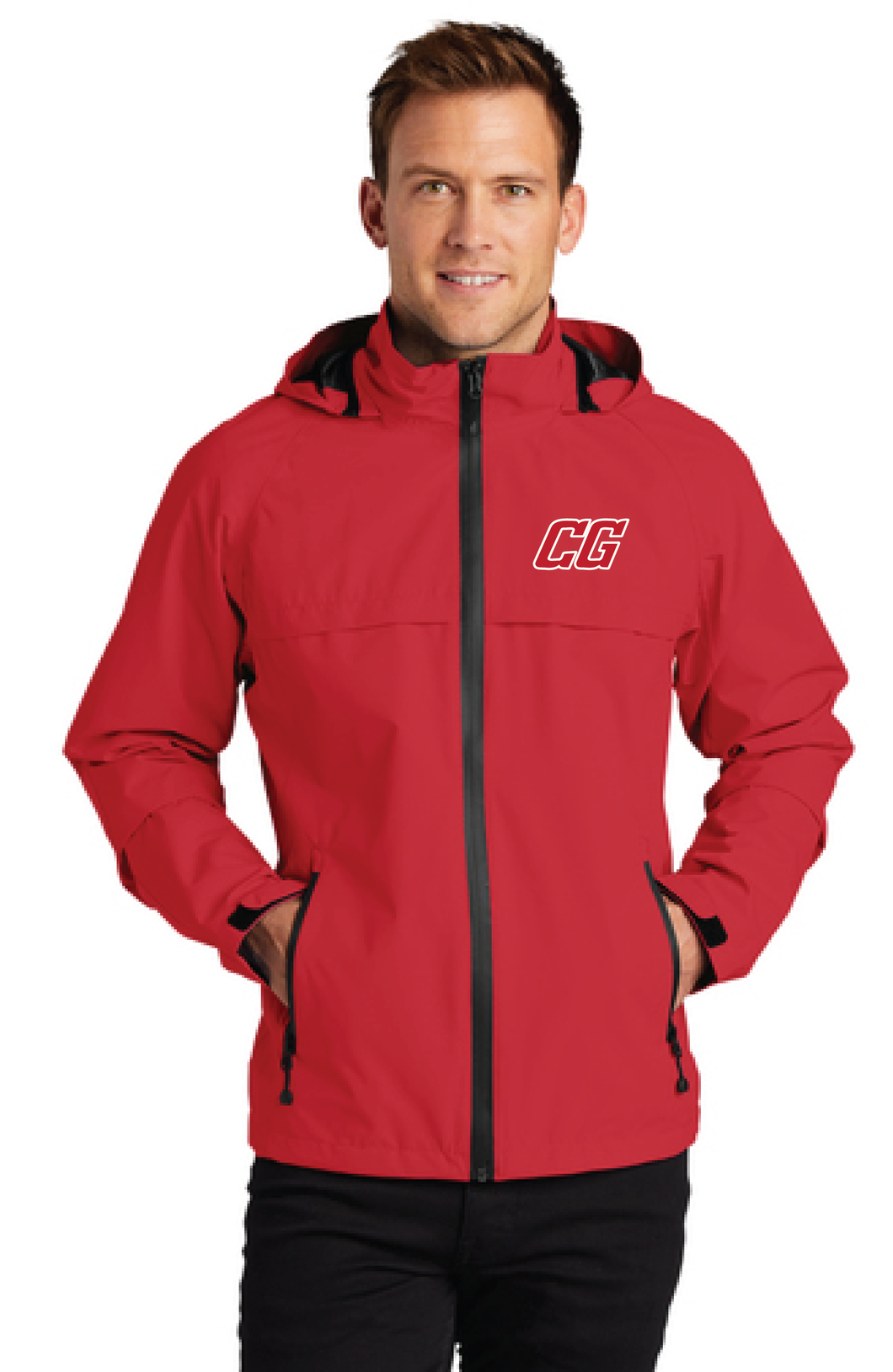 Torrent Waterproof Jacket / Red / Center Grove