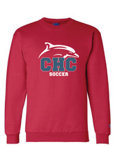 Champion Crewneck Sweatshirt / Scarlet Heather  / Cape Henry Soccer