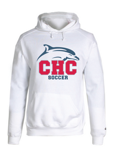 Fleece Hooded Sweatshirt / White / Cape Henry Soccer