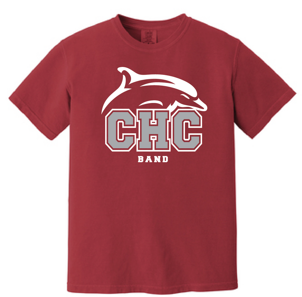 Heavyweight Ring Spun Tee / Crimson / Cape Henry Collegiate Band