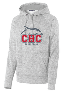 Electric Heather Fleece Hooded Pullover / Silver / Cape Henry Collegiate Basketball