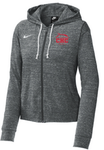 Ladies Gym Vintage Full-Zip Hoodie / Grey / Cape Henry Collegiate Basketball