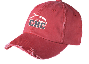 Distressed Cap / Dashing Red / Cape Henry Collegiate Cheer