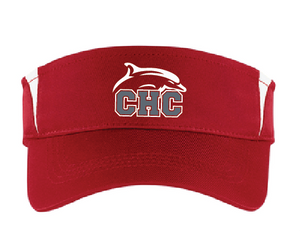 Colorblock Visor / Red / Cape Henry Collegiate Cheer