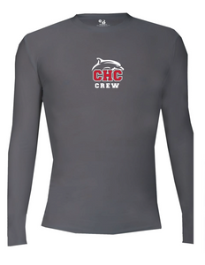 Pro-Compression Long Sleeve T-Shirt / Graphite / Cape Henry Collegiate Crew