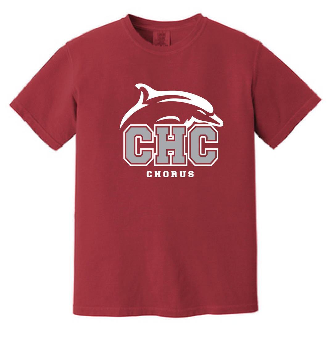 Heavyweight Ring Spun Tee / Crimson / Cape Henry Collegiate Chorus