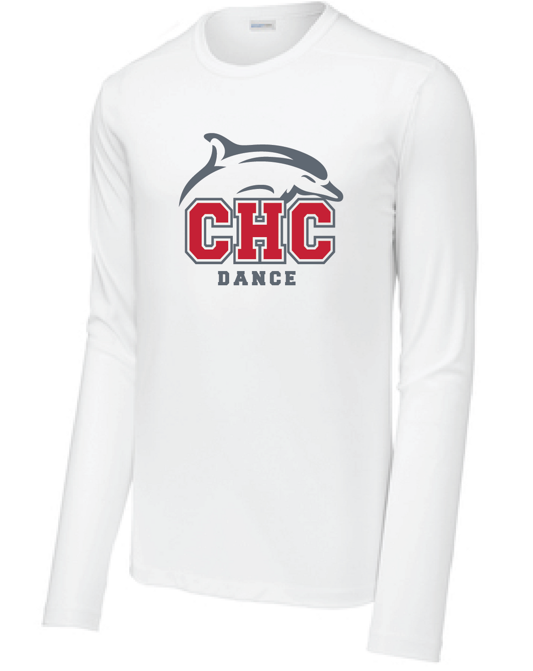 Long Sleeve Performance Tee / White / Cape Henry Collegiate Dance