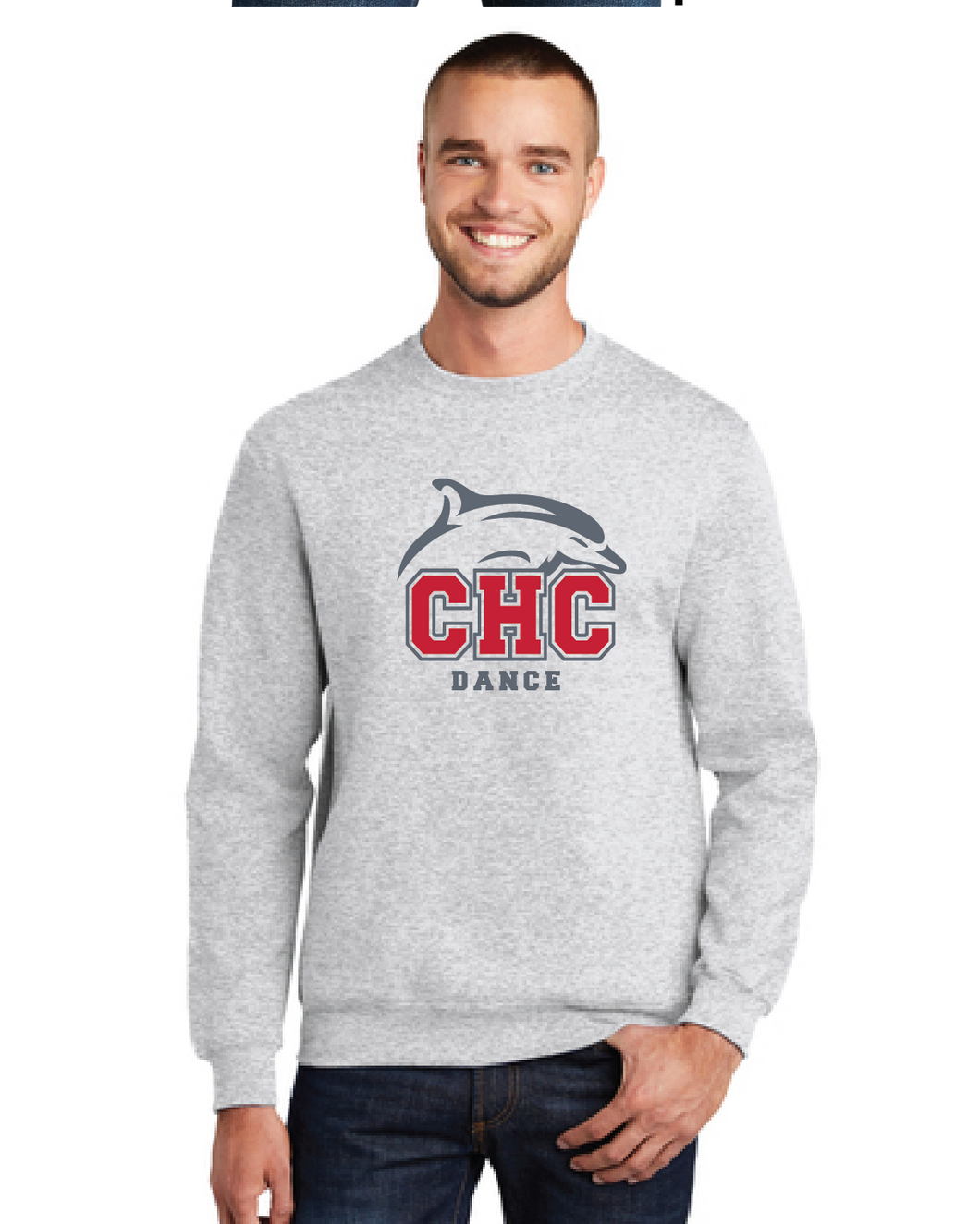 Fleece Crewneck Sweatshirt / Ash / Cape Henry Collegiate Dance