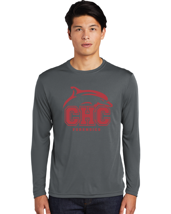 Long Sleeve Performance Tee / Charcoal / Cape Henry Collegiate Forensics