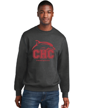 Fleece Crewneck Sweatshirt / Dark Heather Grey / Cape Henry Collegiate Forensics