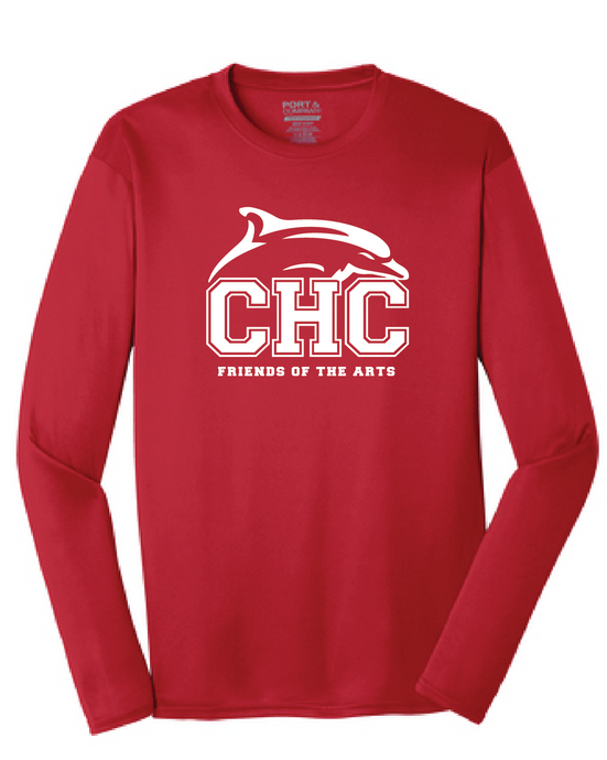 Long Sleeve Performance Tee / Red / Cape Henry Collegiate Friends of The Arts