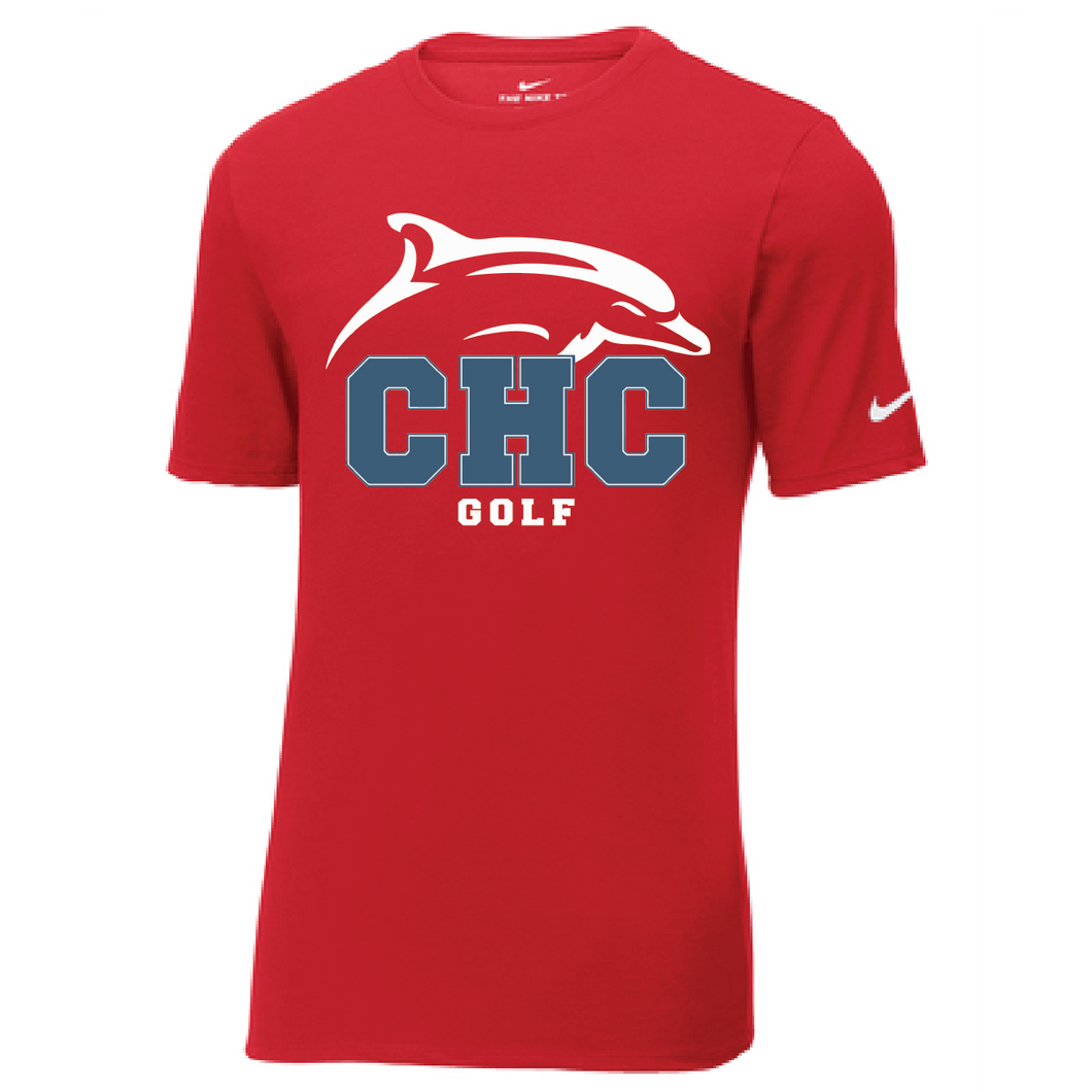 Nike Core Cotton Tee / University Red  / Cape Henry Collegiate Golf