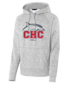 Electric Heather Fleece Hooded Pullover / Silver  / Cape Henry Collegiate Golf