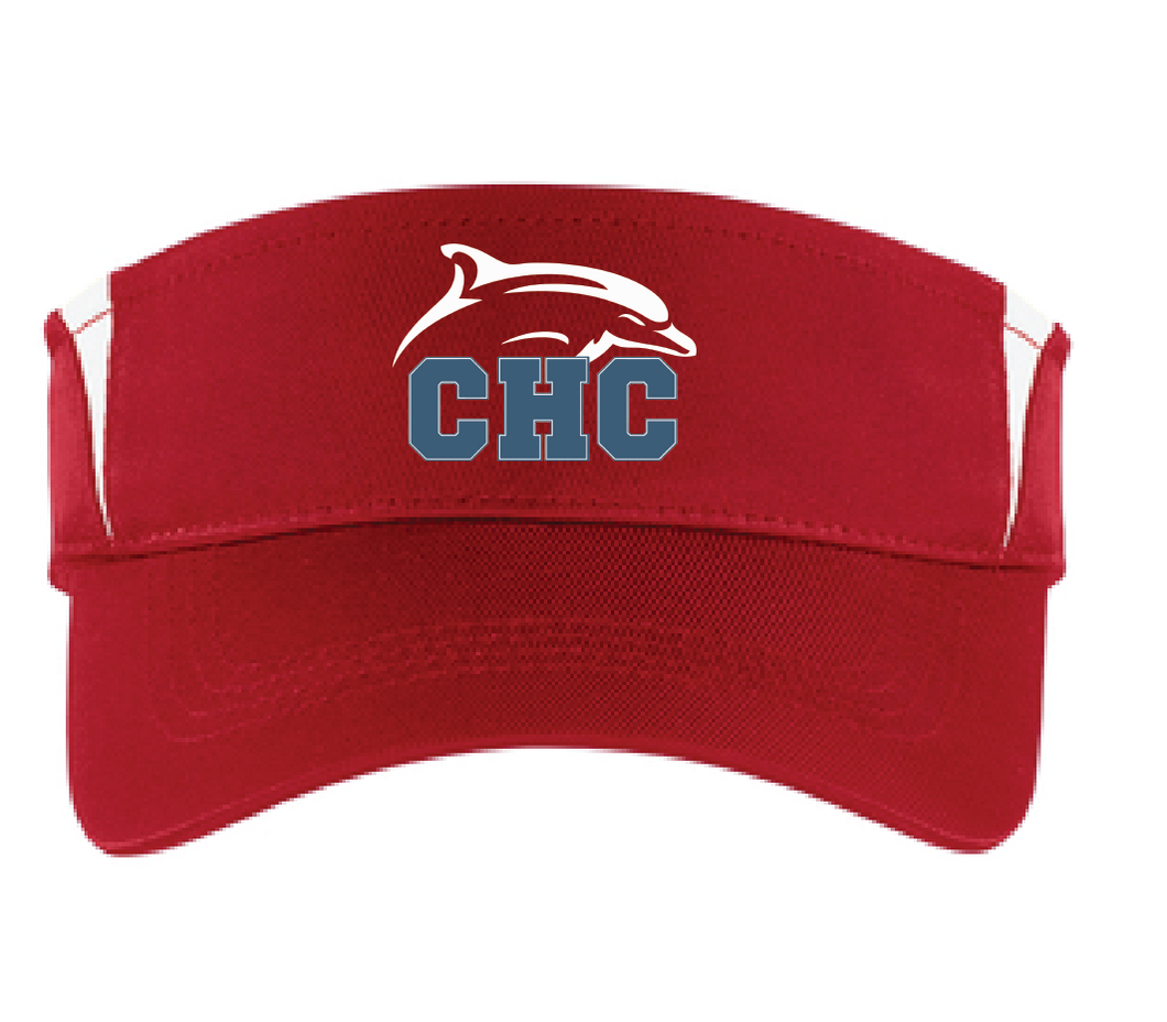 Colorblock Visor / Red / Cape Henry Collegiate Golf