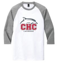 Perfect Tri 3/4-Sleeve Raglan / Grey/White / Cape Henry Collegiate Lacrosse