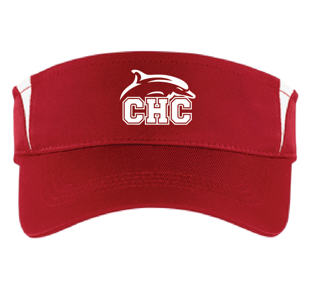 Colorblock Visor / Red / Cape Henry Collegiate Lacrosse