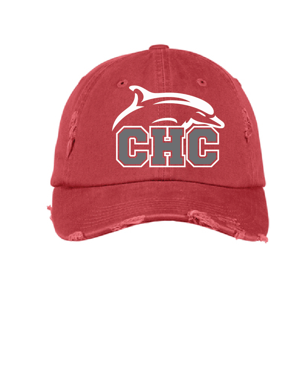 Distressed Cap / Dashing Red / Cape Henry Collegiate Lacrosse