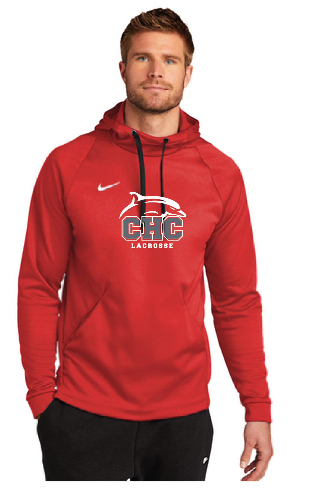 Therma-FIT Pullover Fleece Hoodie / Red / Cape Henry Collegiate Lacrosse
