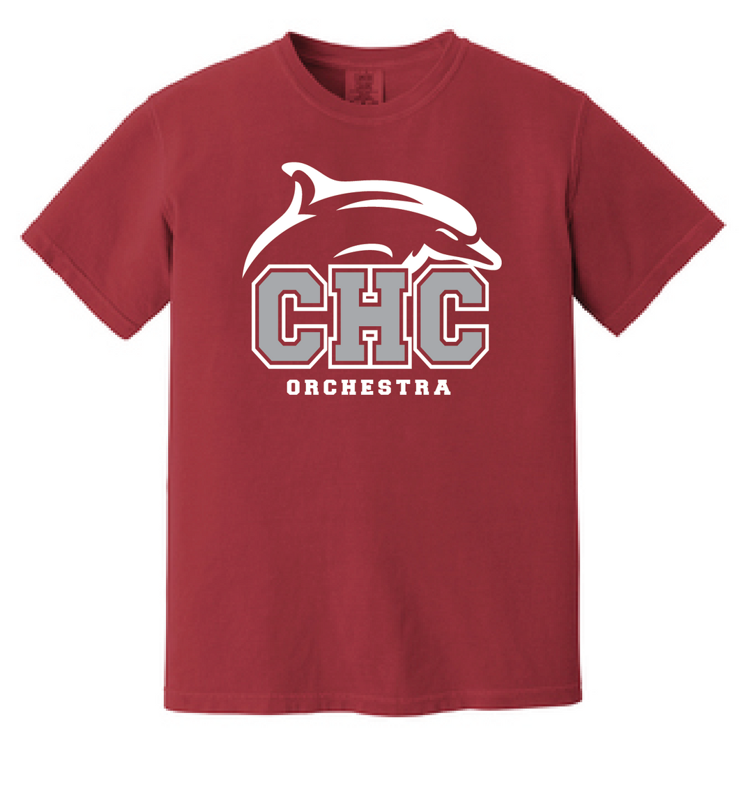 Heavyweight Ring Spun Tee / Crimson / Cape Henry Collegiate Orchestra