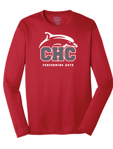 Long Sleeve Performance Tee / Red / Cape Henry Collegiate Performing Arts