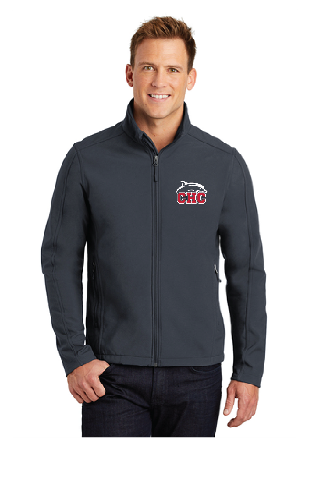 Core Soft Shell Jacket / Grey / Cape Henry Collegiate Tennis