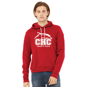 Unisex Sponge Fleece Pullover Hoodie / Red / Cape Henry Track Field