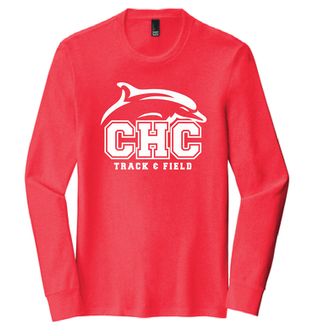 Long Sleeve Softstyle T-Shirt / Red Frost / Cape Henry Track and Field