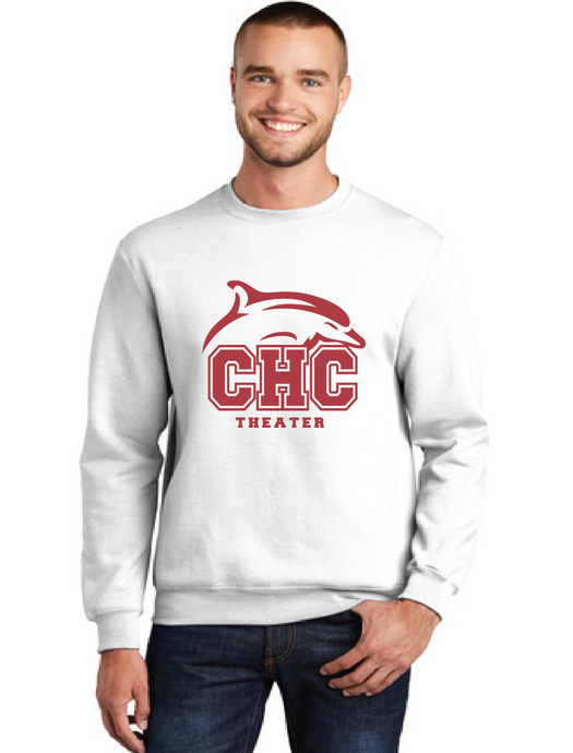 Core Fleece Crewneck Sweatshirt / White / Cape Henry Collegiate Theater