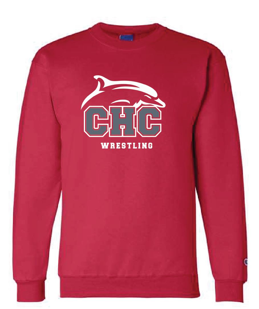 Core Fleece Crewneck Sweatshirt / Red  / Cape Henry Collegiate Wrestling