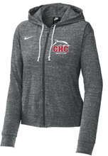 Ladies Gym Vintage Full-Zip Hoodie / Grey / Cape Henry Collegiate Wrestling