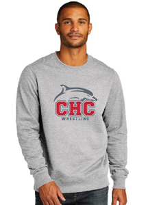 Core Fleece Crewneck Sweatshirt / Athletic Heather / Cape Henry Collegiate Wrestling
