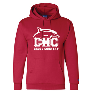 Double Dry Eco Hooded Sweatshirt / Scarlet / Cape Henry Cross Country