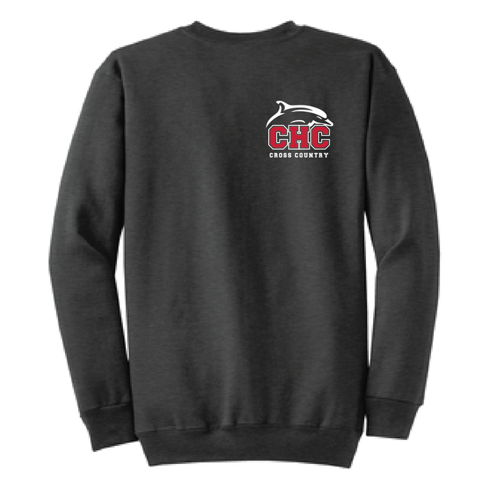 Fleece Crewneck Sweatshirt / Dark Charcoal / Cape Henry Cross Country