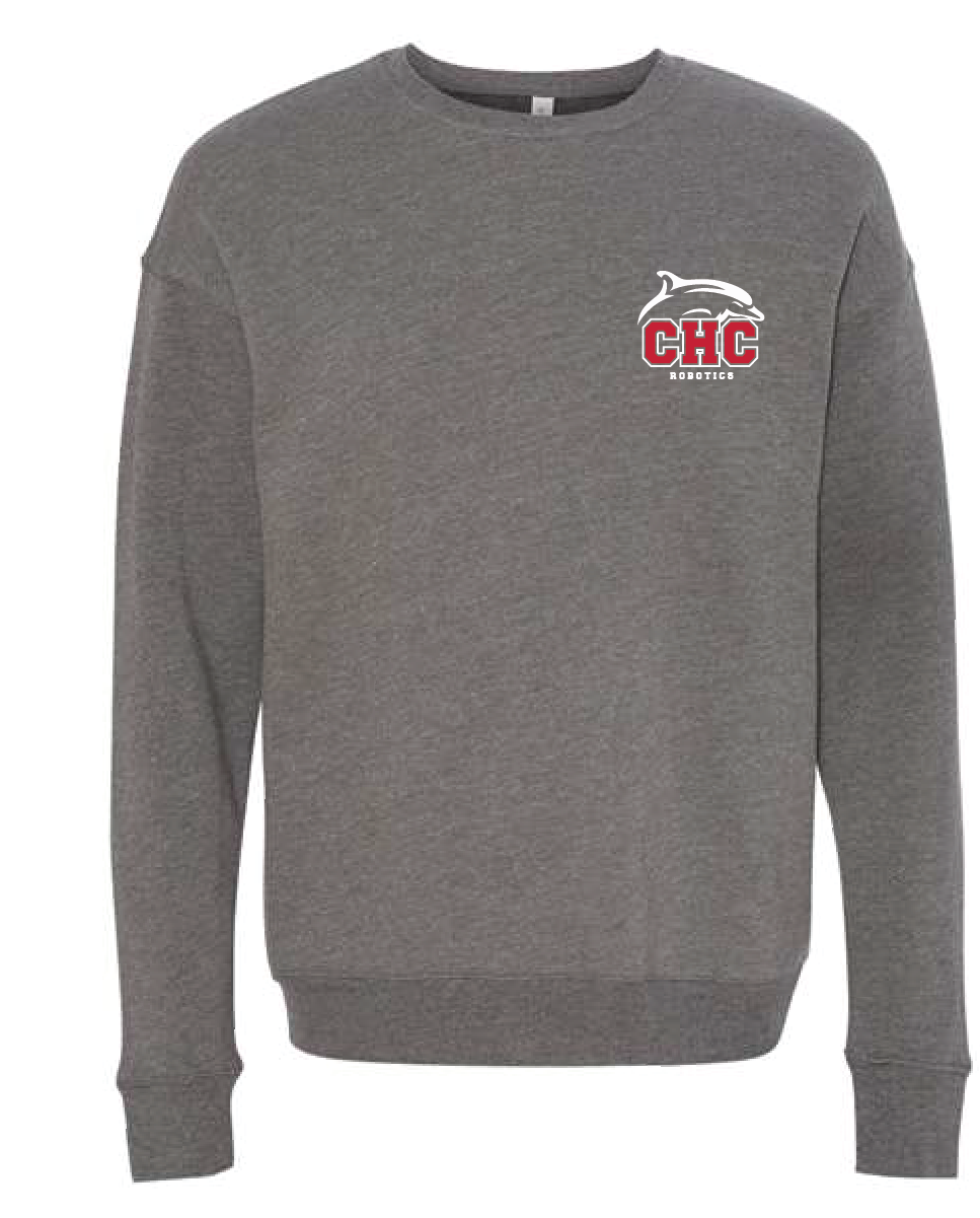 Unisex Sponge Fleece Drop Shoulder Sweatshirt / Grey  / Cape Henry Collegiate Robotics