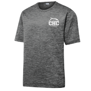 Electric Heather Performance Tee / Black Grey / Cape Henry Collegiate Baseball